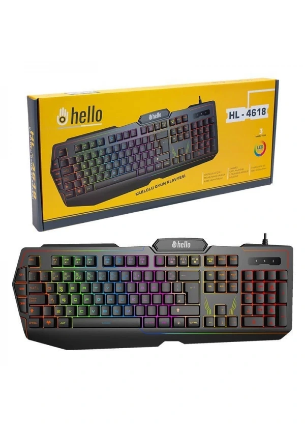 Hello HL-4618 Oyuncu Klavyesi