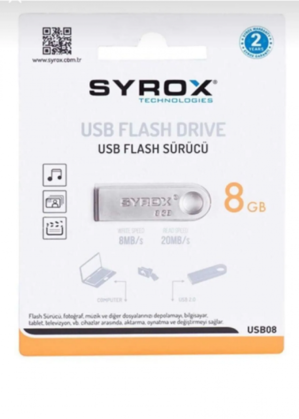 Syrox 8GB Flash Bellek